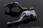 【エスエスケイ スピードラ】アジャストレバー 3Dショート チタン/ブルー ZEPHYR750/RS Z750S 05-07 W800 KA0405392-BE