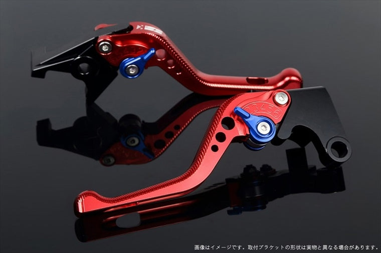 【エスエスケイ スピードラ】アジャストレバー 3Dショート レッド/ブルー ZEPHYR750/RS Z750S 05-07 W800 KA0405391-BE