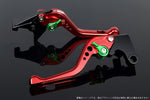 【エスエスケイ スピードラ】アジャストレバー 3Dショート レッド/グリーン ZEPHYR750/RS Z750S 05-07 W800 KA0405391-GN