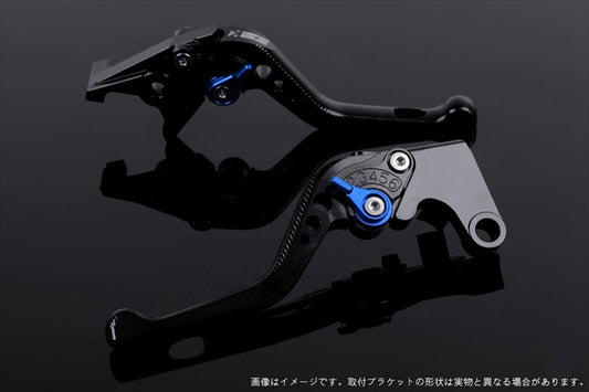 【エスエスケイ スピードラ】アジャストレバー 3Dショート グリーン/ブルー ZEPHYR750/RS Z750S 05-07 W800 KA0405393-BE