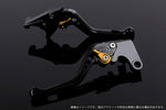 【エスエスケイ スピードラ】アジャストレバー 3Dショート ブラック/ゴールド GSX250R Vストローム250 RGV250γ VJ23A SU0405443-GD