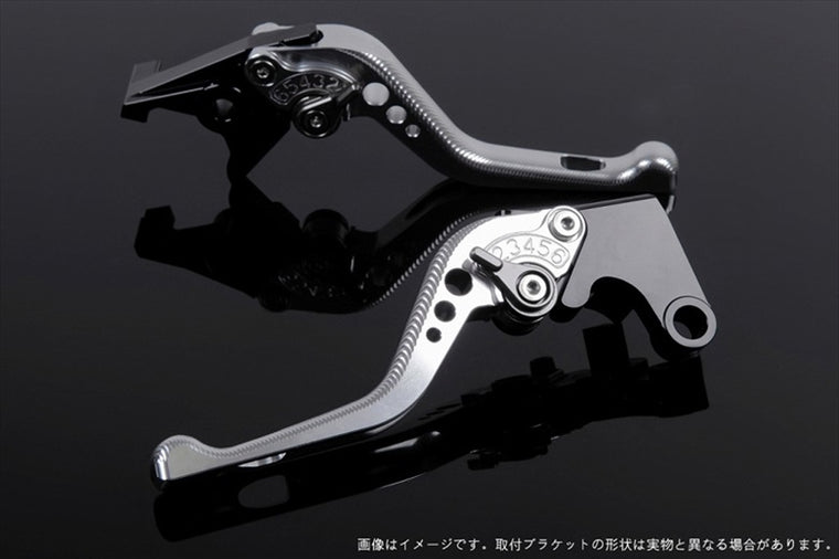 【エスエスケイ スピードラ】アジャストレバー 3Dショート シルバー/チタン GSX250R Vストローム250 RGV250γ VJ23A SU0405444-TM