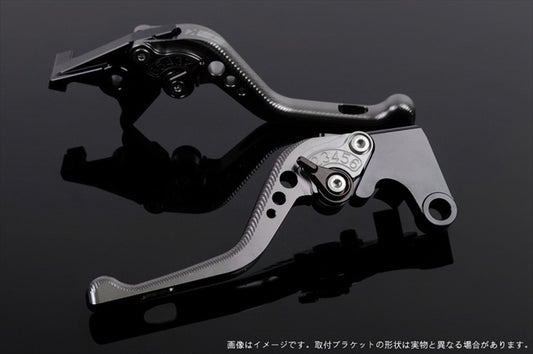 【エスエスケイ スピードラ】アジャストレバー 3Dショート チタン/ブラック GSX250R Vストローム250 RGV250γ VJ23A SU0405448-BK