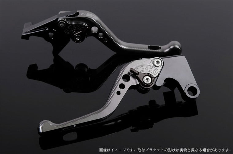 【エスエスケイ スピードラ】アジャストレバー 3Dショート チタン/ブラック GSX250R Vストローム250 RGV250γ VJ23A SU0405448-BK