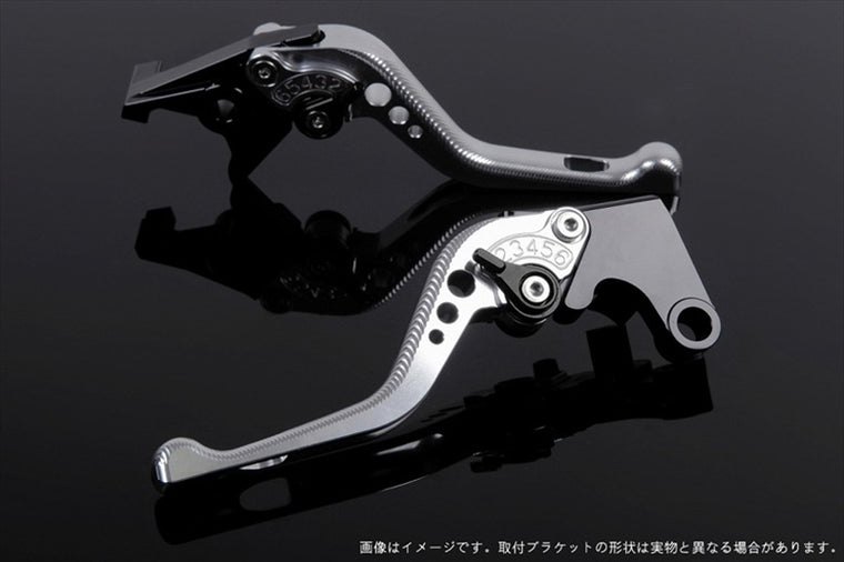 【エスエスケイ スピードラ】アジャストレバー 3Dショート         シルバー/ブラック Scrambler Sixty2 Monster821HYPERMOTARD821 DU0405640-BK