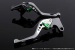 【エスエスケイ スピードラ】アジャストレバー 3Dショート         シルバー/グリーン Scrambler Sixty2 Monster821HYPERMOTARD821 DU0405640-GN