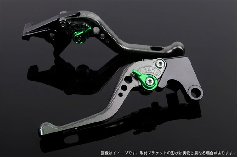 【エスエスケイ スピードラ】アジャストレバー 3Dショート         チタン/グリーン Scrambler Sixty2 Monster821HYPERMOTARD821 DU0405643-GN