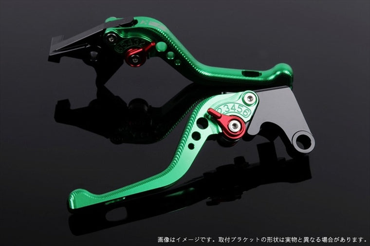 【エスエスケイ スピードラ】アジャストレバー 3Dショート         グリーン/レッド Scrambler Sixty2 Monster821HYPERMOTARD821 DU0405645-RD