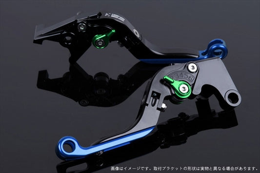 【エスエスケイ スピードラ】アジャストレバー 可倒延長式 ブラック/グリーン/ブルー Monster 821 HYPERMOTARD 821 DU0405765-GNBE