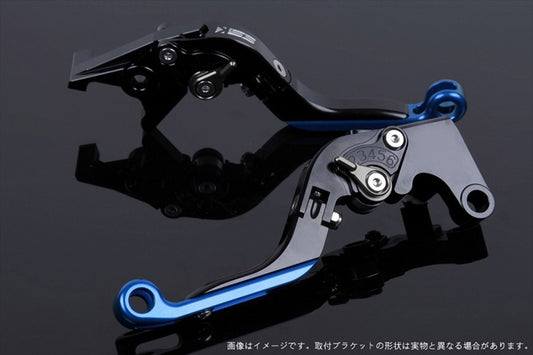【エスエスケイ スピードラ】アジャストレバー 可倒延長式 ブラック/チタン/ブルー モンスター400 04-07 /620 03-06 DU0405772-TMBE