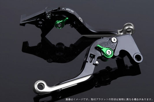 【エスエスケイ スピードラ】アジャストレバー 可倒延長式 ブラック/グリーン/シルバー モンスター400 04-07 /620 03-06 DU0405772-GNSR