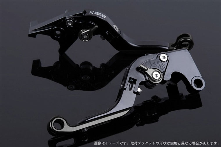【エスエスケイ スピードラ】アジャストレバー 可倒延長式 ブラック/チタン/ブラック 748 -98/モンスター900 94-99/916 -98 DU0405779-TMBK