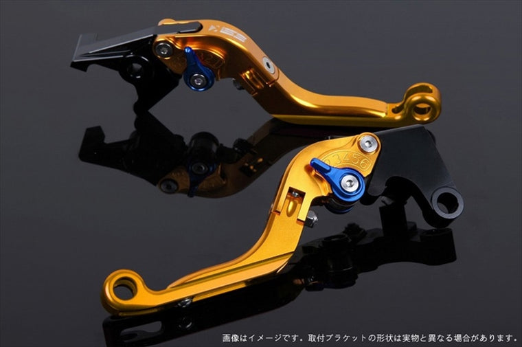 【エスエスケイ スピードラ】アジャストレバー 可倒延長式 ゴールド/ブルー/ゴールド 748 -98/モンスター900 94-99/916 -98 DU0405781-BEGD