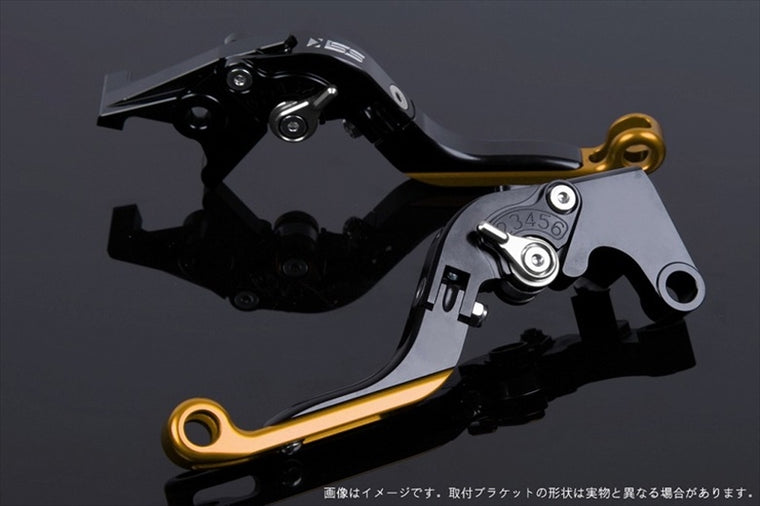 【エスエスケイ スピードラ】アジャストレバー 可倒延長式     ブラック/シルバー/ゴールド 1198/S/R 09-11 1199パニガーレ/S 12-15 DU0405793-SRGD