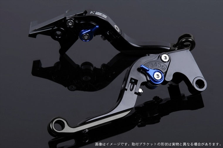 【エスエスケイ スピードラ】アジャストレバー 可倒延長式     ブラック/ブルー/ブラック 1198/S/R 09-11 1199パニガーレ/S 12-15 DU0405793-BEBK