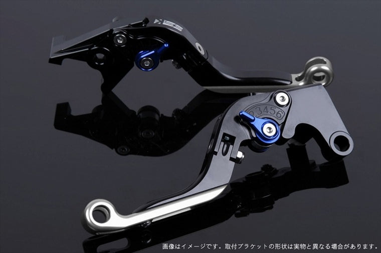 【エスエスケイ スピードラ】アジャストレバー 可倒延長式     ブラック/ブルー/シルバー 1198/S/R 09-11 1199パニガーレ/S 12-15 DU0405793-BESR