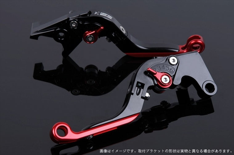 【エスエスケイ スピードラ】アジャストレバー 可倒延長式     ブラック/レッド/レッド 1198/S/R 09-11 1199パニガーレ/S 12-15 DU0405793-RDRD