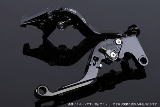 【エスエスケイ スピードラ】アジャストレバー 可倒延長式     ブラック/チタン/ブラック 1198/S/R 09-11 1199パニガーレ/S 12-15 DU0405793-TMBK