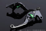 【エスエスケイ スピードラ】アジャストレバー 可倒延長式     ブラック/グリーン/チタン 1198/S/R 09-11 1199パニガーレ/S 12-15 DU0405793-GNTM