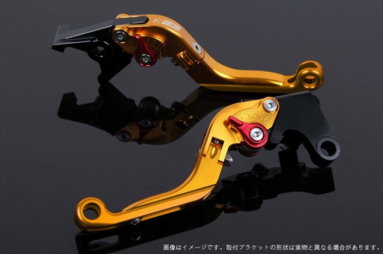 【エスエスケイ スピードラ】アジャストレバー 可倒延長式     ゴールド/レッド/ゴールド 1198/S/R 09-11 1199パニガーレ/S 12-15 DU0405795-RDGD