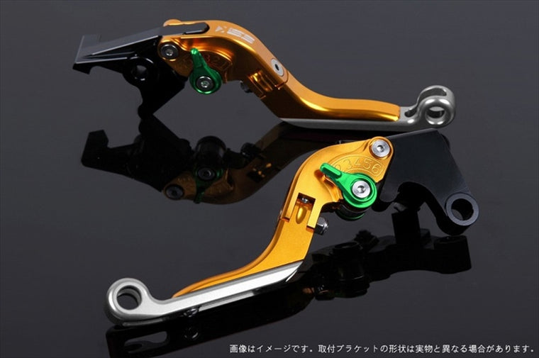 【エスエスケイ スピードラ】アジャストレバー 可倒延長式     ゴールド/グリーン/シルバー 1198/S/R 09-11 1199パニガーレ/S 12-15 DU0405795-GNSR