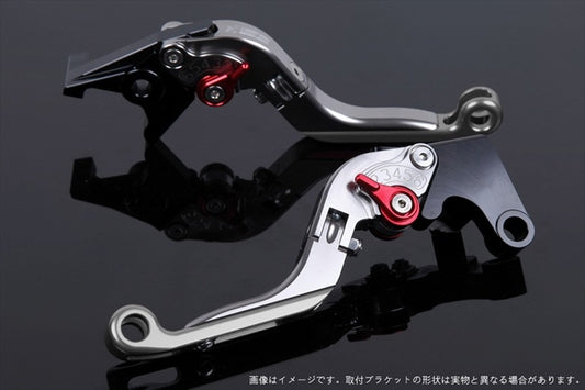 【エスエスケイ スピードラ】アジャストレバー 可倒延長式     チタン/レッド/チタン 1198/S/R 09-11 1199パニガーレ/S 12-15 DU0405797-RDTM