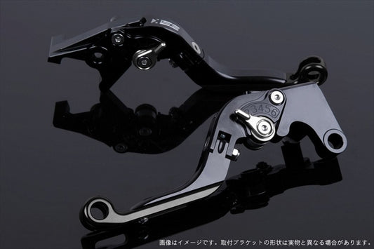 【エスエスケイ スピードラ】アジャストレバー 可倒延長式     ブラック/シルバー/ブラック GSX1300R隼 99-07 GSX1400 01-07 SU0405835-SRBK