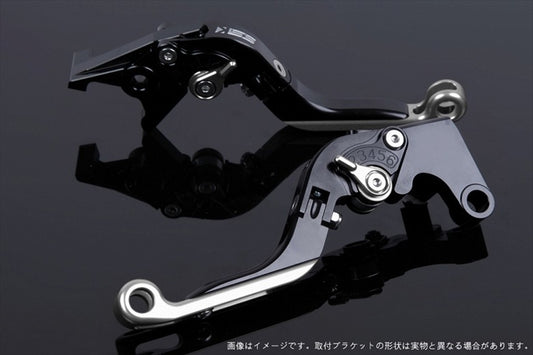 【エスエスケイ スピードラ】アジャストレバー 可倒延長式     ブラック/シルバー/シルバー GSX1300R隼 99-07 GSX1400 01-07 SU0405835-SRSR