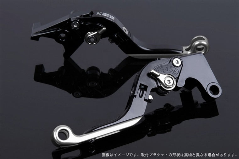 【エスエスケイ スピードラ】アジャストレバー 可倒延長式     ブラック/シルバー/シルバー GSX1300R隼 99-07 GSX1400 01-07 SU0405835-SRSR