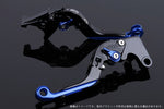 【エスエスケイ スピードラ】アジャストレバー 可倒延長式     ブラック/ブルー/ブルー GSX1300R隼 99-07 GSX1400 01-07 SU0405835-BEBE