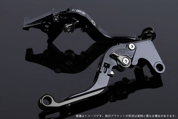 【エスエスケイ スピードラ】アジャストレバー 可倒延長式     ブラック/チタン/ブラック GSX1300R隼 99-07 GSX1400 01-07 SU0405835-TMBK
