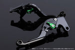 【エスエスケイ スピードラ】アジャストレバー 可倒延長式     ブラック/グリーン/ブラック GSX1300R隼 99-07 GSX1400 01-07 SU0405835-GNBK