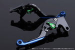 【エスエスケイ スピードラ】アジャストレバー 可倒延長式     ブラック/グリーン/ブルー GSX1300R隼 99-07 GSX1400 01-07 SU0405835-GNBE