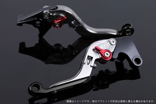 【エスエスケイ スピードラ】アジャストレバー 可倒延長式     チタン/レッド/ブラック GSX1300R隼 99-07 GSX1400 01-07 SU0405839-RDBK
