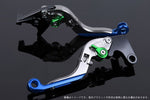 【エスエスケイ スピードラ】アジャストレバー 可倒延長式     チタン/グリーン/ブルー GSX1300R隼 99-07 GSX1400 01-07 SU0405839-GNBE