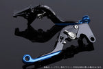 【エスエスケイ スピードラ】アジャストレバー 可倒延長式 ブラック/シルバー/ブルー GSX250Sカタナ GSX400Sカタナ SU0405849-SRBE