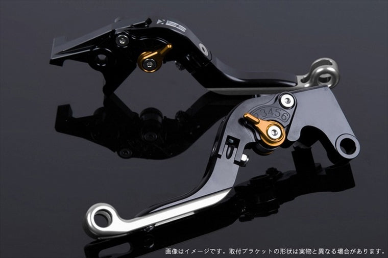 【エスエスケイ スピードラ】アジャストレバー 可倒延長式 ブラック/ゴールド/シルバー GSX250Sカタナ GSX400Sカタナ SU0405849-GDSR