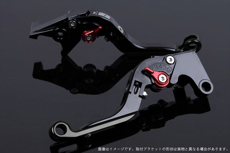 【エスエスケイ スピードラ】アジャストレバー 可倒延長式 ブラック/レッド/ブラック GSX250Sカタナ GSX400Sカタナ SU0405849-RDBK