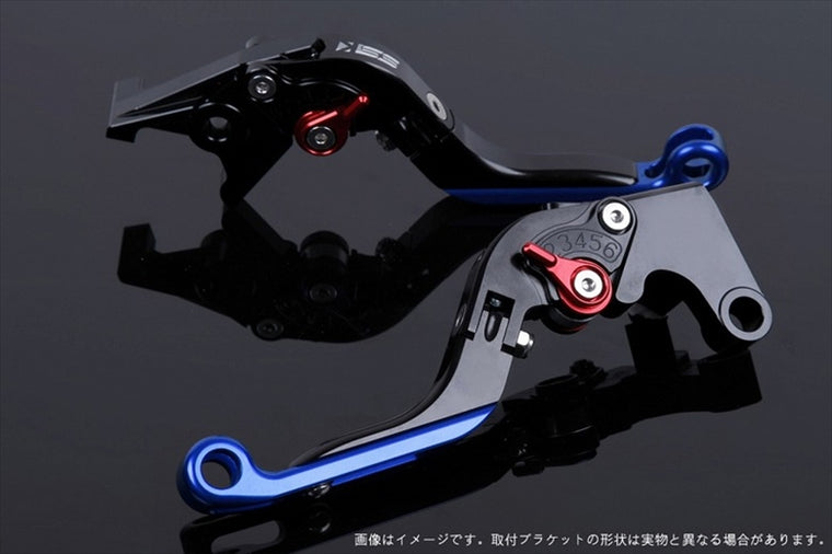 【エスエスケイ スピードラ】アジャストレバー 可倒延長式 ブラック/レッド/ブルー GSX250Sカタナ GSX400Sカタナ SU0405849-RDBE