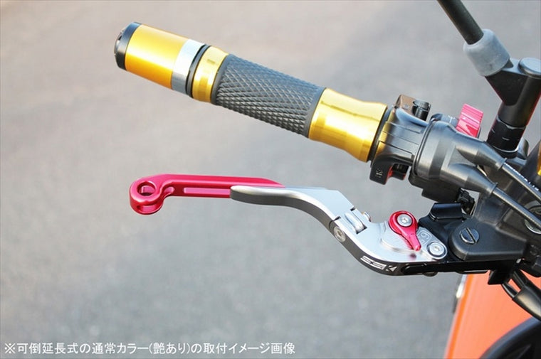 【エスエスケイ スピードラ】アジャストレバー 可倒延長式 ゴールド/ゴールド/ブラック GSX250Sカタナ GSX400Sカタナ SU0405851-GDBK
