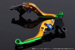 【エスエスケイ スピードラ】アジャストレバー 可倒延長式 ゴールド/ブルー/グリーン GSX250Sカタナ GSX400Sカタナ SU0405851-BEGN