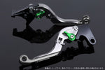 【エスエスケイ スピードラ】アジャストレバー 可倒延長式 チタン/グリーン/チタン GSX250Sカタナ GSX400Sカタナ SU0405853-GNTM