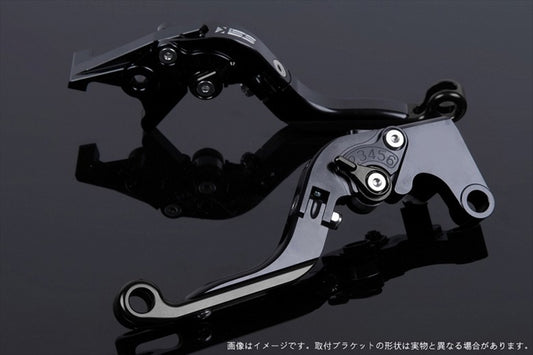 【エスエスケイ スピードラ】アジャストレバー 可倒延長式 ブラック/ブラック/ブラック ZX-6R 07-17 ZX-10R 06-15 KA0406024-BKBK