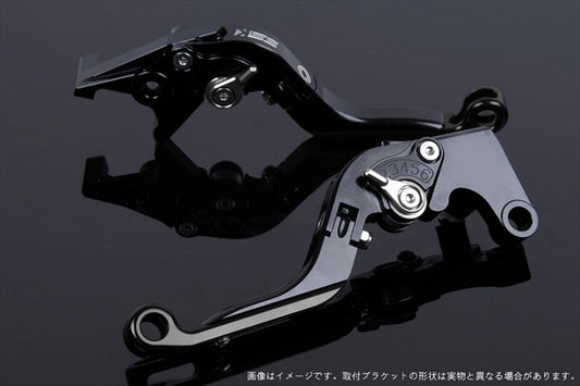 【エスエスケイ スピードラ】アジャストレバー 可倒延長式 ブラック/シルバー/ブラック ZX-6R 07-17 ZX-10R 06-15 KA0406024-SRBK