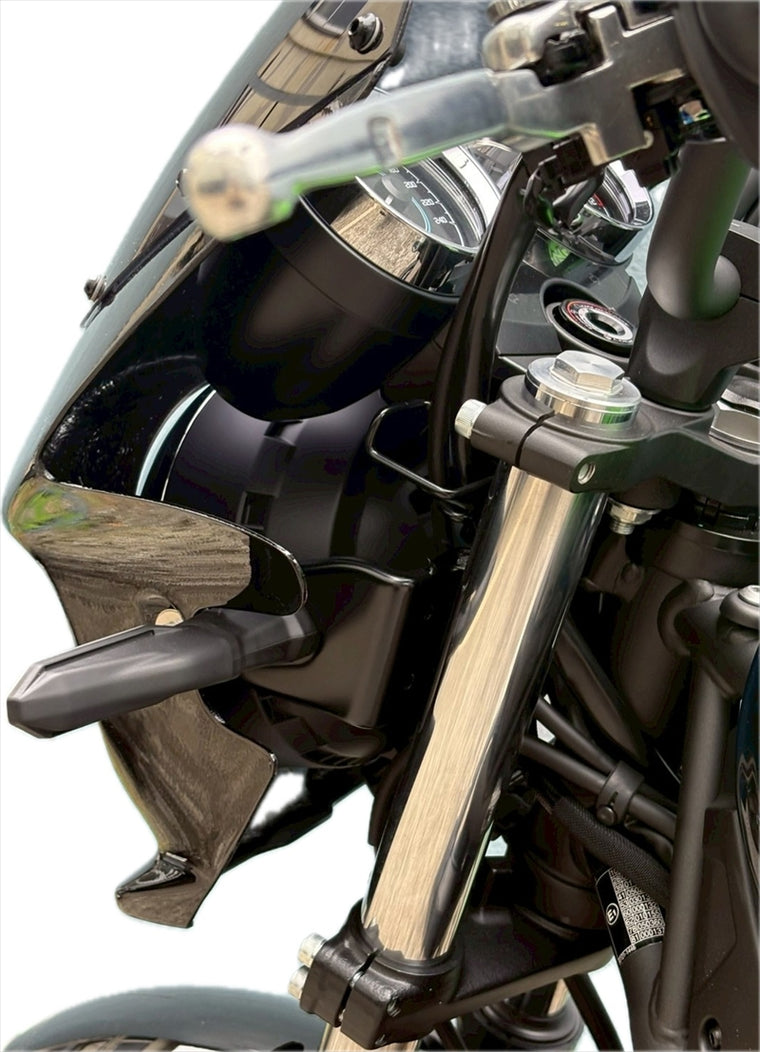 ｜Z650RS専用ビキニカウル　メタリックムーンダストグレー　ショートクリア｜YR-B001-MMG-SC