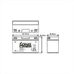 LONG(ロングバッテリー) | バッテリー 12V/6.5Ah 液注入済 | WP7B-4 | 互換 YT7B-BS/GT7B-4/FT7B-4