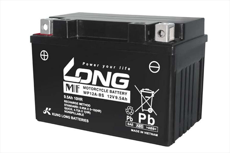 LONG(ロングバッテリー)｜バッテリー 12V/9.5Ah 液注入済｜WP12A-BS