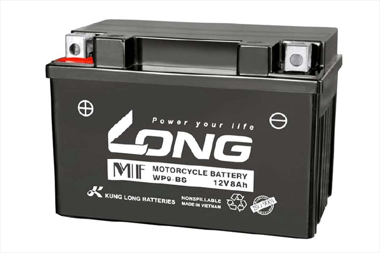 LONG(ロングバッテリー)｜バッテリー 12V/8Ah 液注入済｜WP9-BS