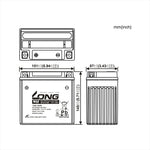LONG(ロングバッテリー) | バッテリー 12V/12Ah 液注入済 | WTX14-BS | 互換 YTX14-BS/FTX14-BS/FTZ14-BS