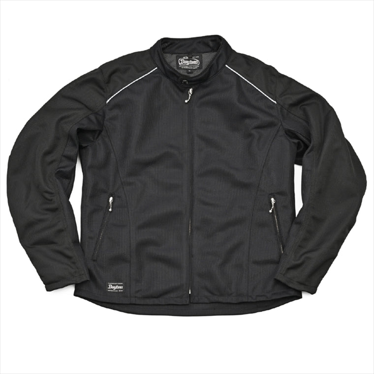 【デイトナ】DAYTONA DJ003メッシュシングルライダースBK／XL 37086